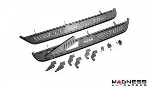 Ford Bronco Running Boards - 4 Door - Roan - Textured Black - N Fab Ford Bronco Running Boards - 4 Door - Roan - Textured Black - N Fab